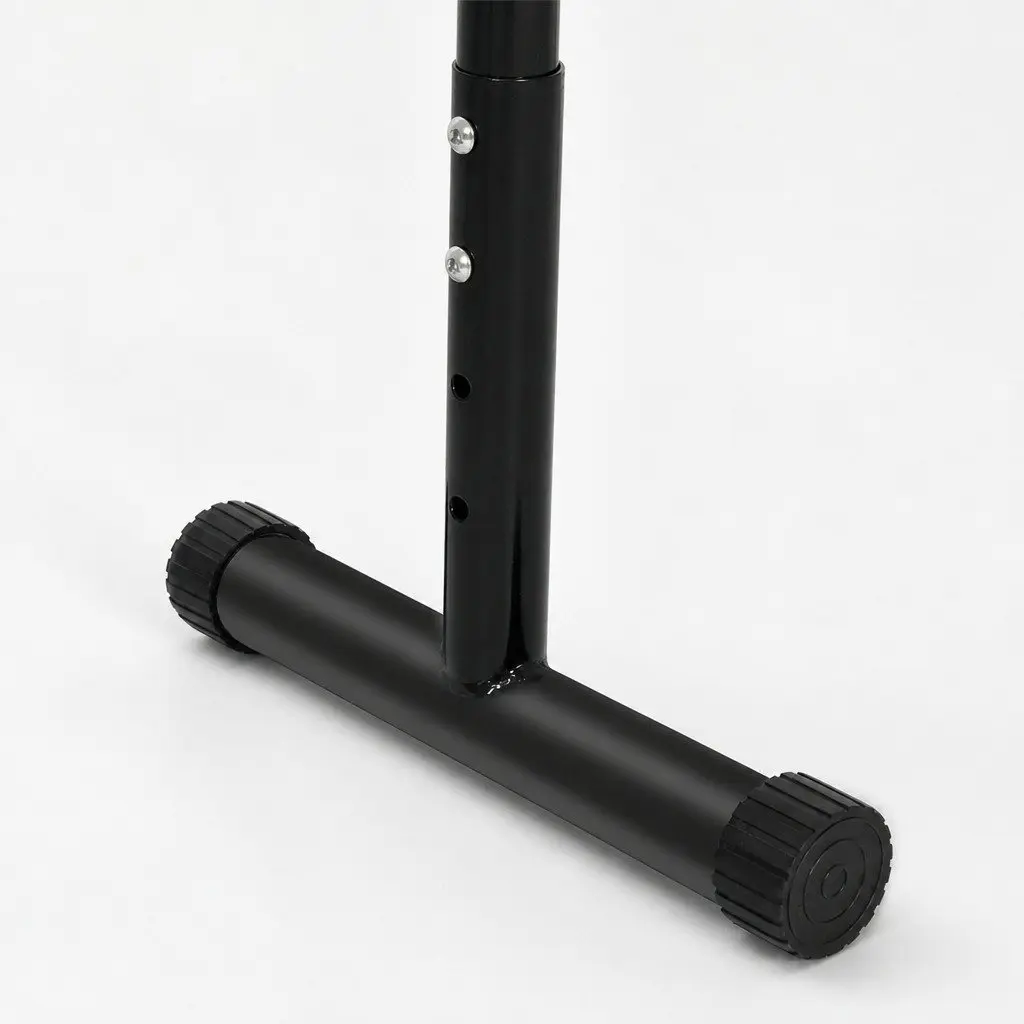 Adjustable Parallel Dip Bar Station Home Gym Strength Training Equipment Black 74cm to 89cm