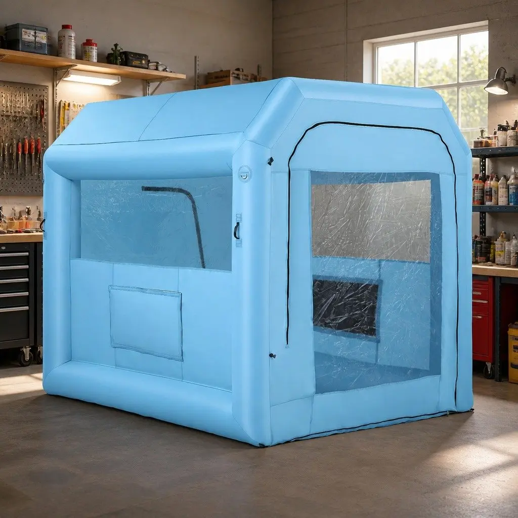 Inflatable Paint Booth 2.5x2.5x3M Spray Booth Blue