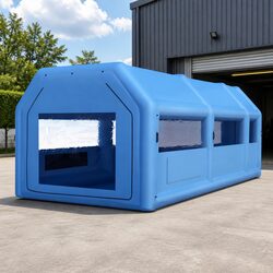 Inflatable Spray Booth Paint Tent Car Garage 8.5x4.8m Workshop Blower Filter