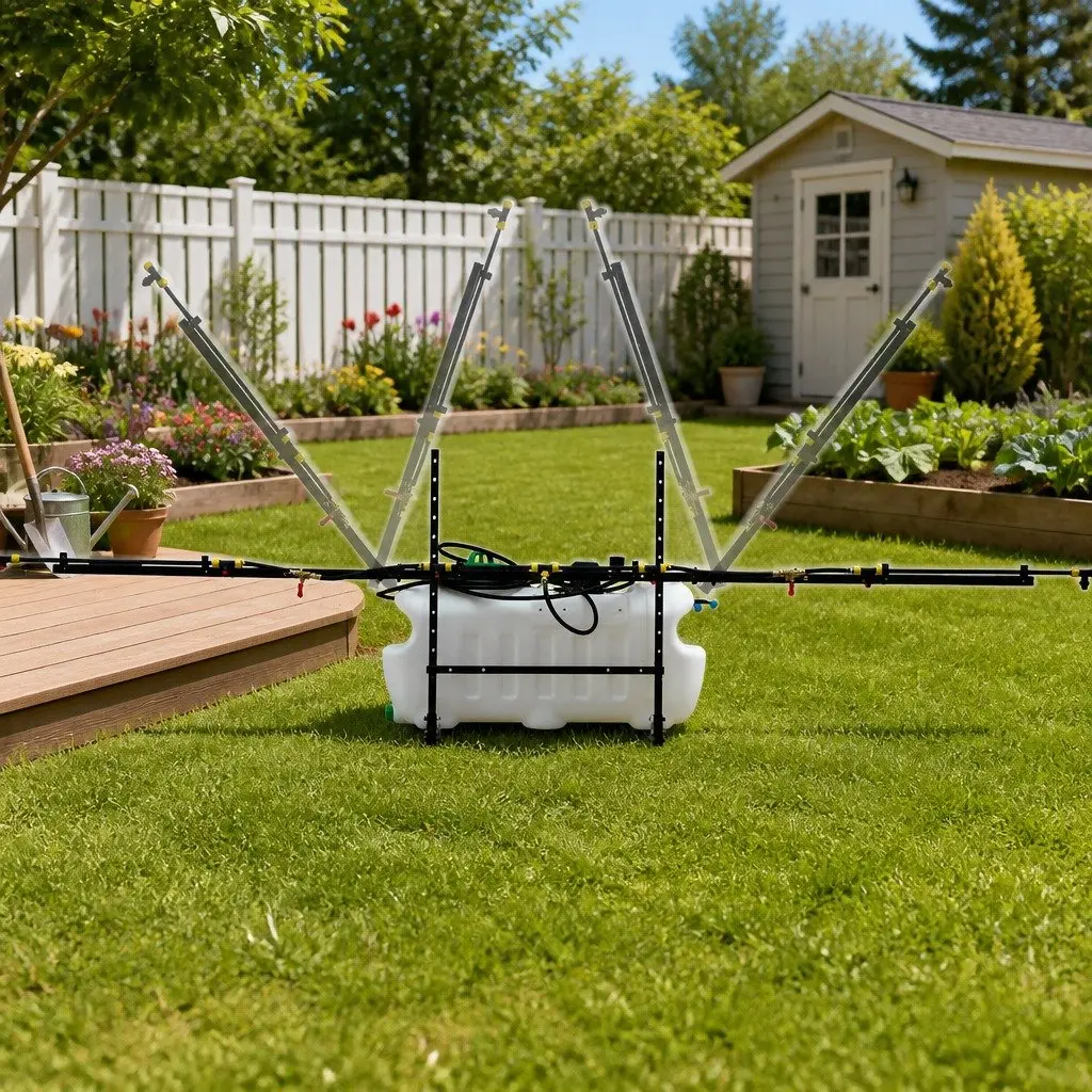 Weed Sprayer 100L Tank 3M Boom ATV Garden Spray Pesticide Herbicide Black