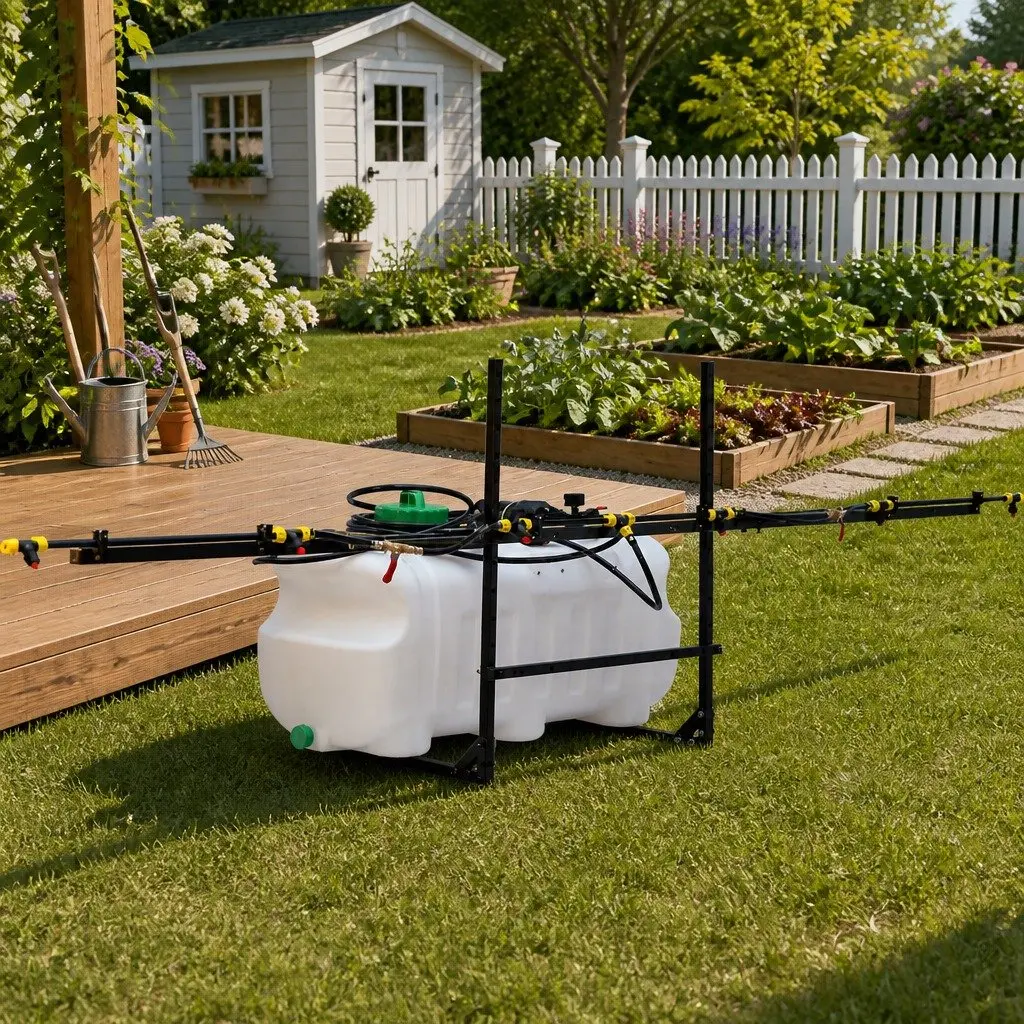 Weed Sprayer 100L Tank 3M Boom ATV Garden Spray Pesticide Herbicide Black