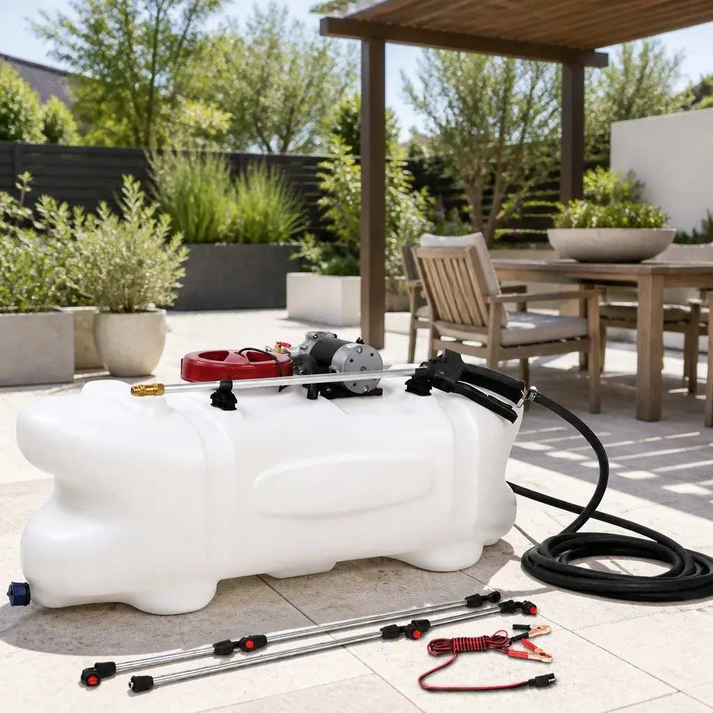 100L ATV Weed Sprayer Garden Spray Tank 1.5M Black Mounted Quad Bike