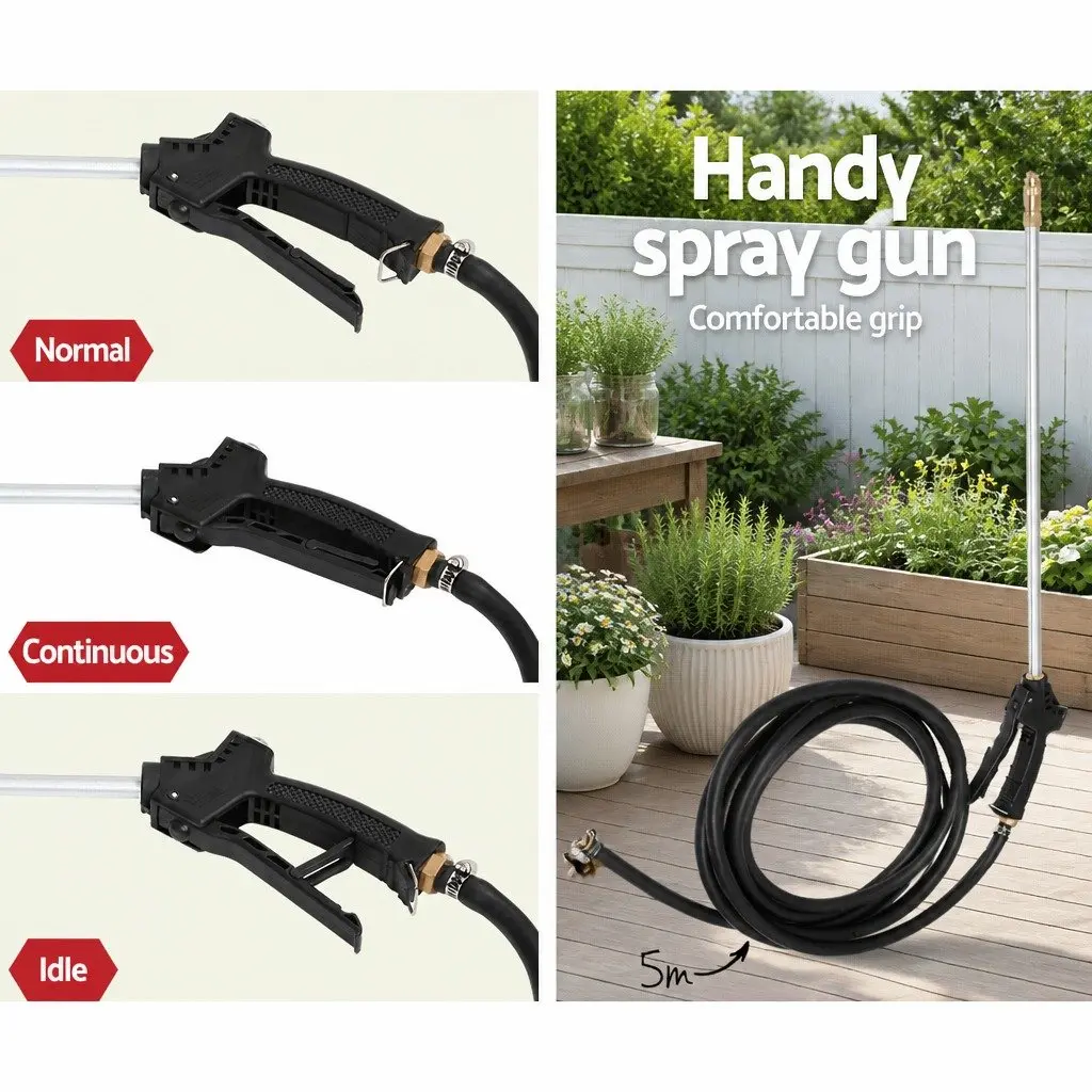 Weed Sprayer 60L Tank 12V Pump Garden Boom Spray Equipment Black