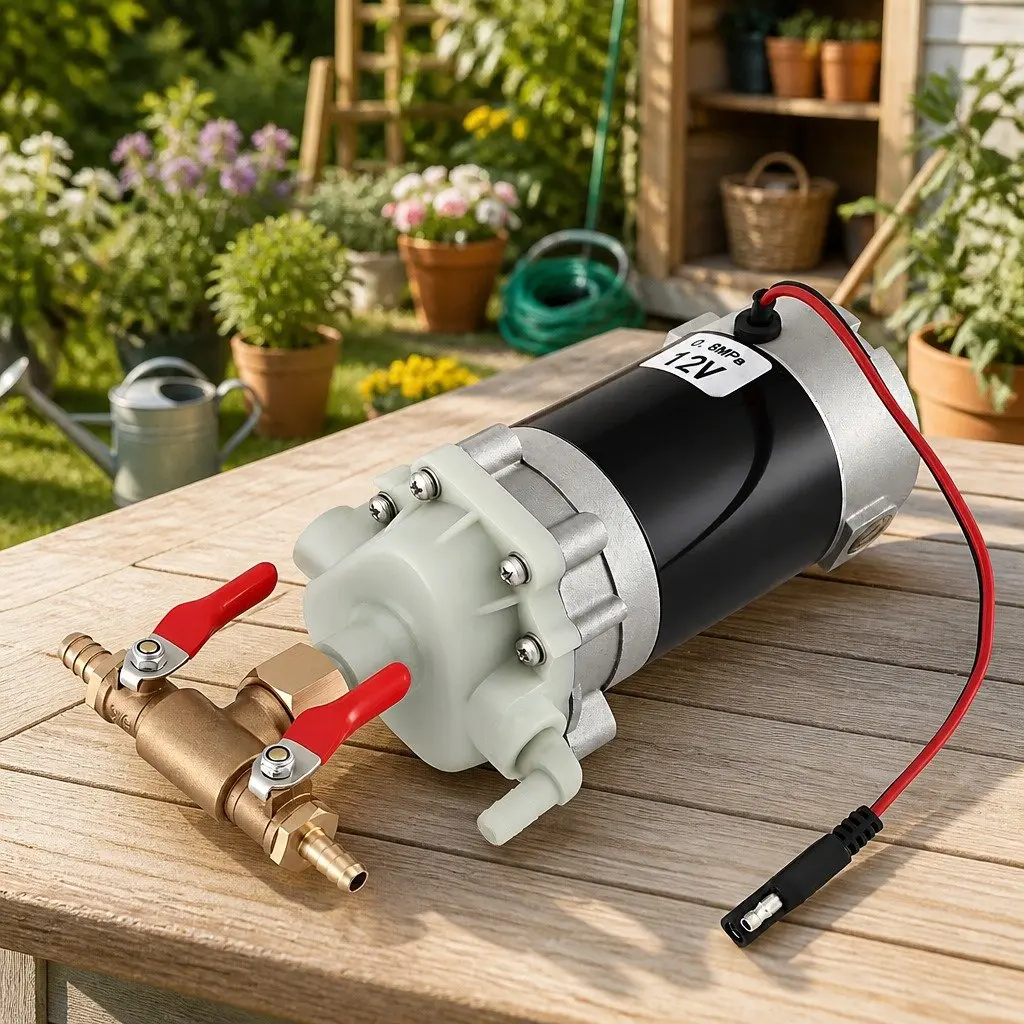 12V Garden Pump Sprayer Diaphragm Pressure Sprayer for Lawn Weed Spraying Black 24.5 x 10.5 cm