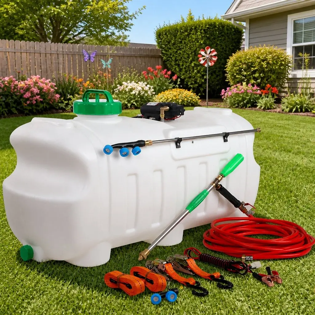 100L Electric Weed Sprayer 12V Garden Herbicide Tank Black