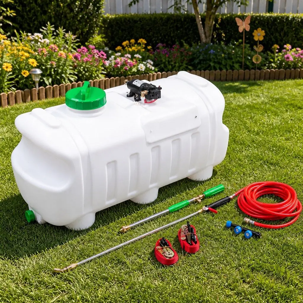 100L Electric Weed Sprayer 12V Garden Herbicide Tank Black