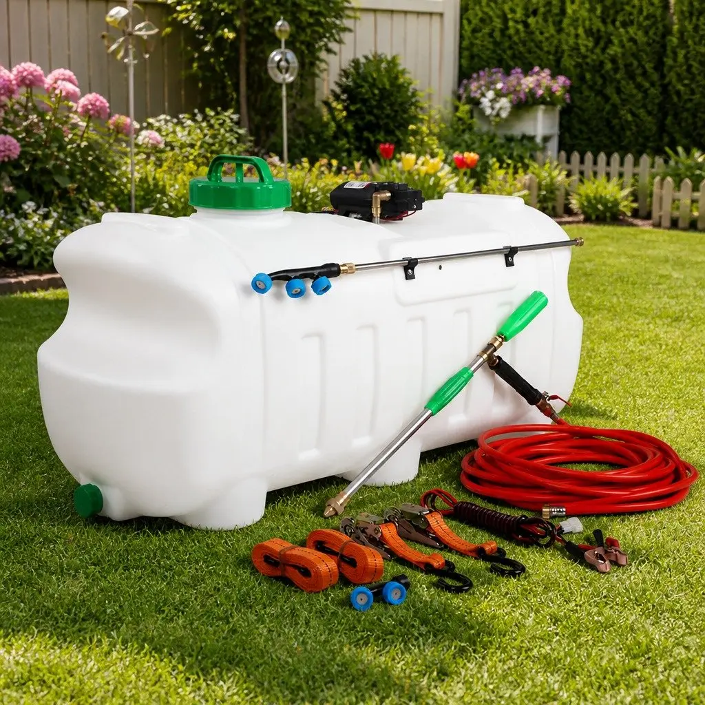 100L Electric Weed Sprayer 12V Garden Herbicide Tank Black