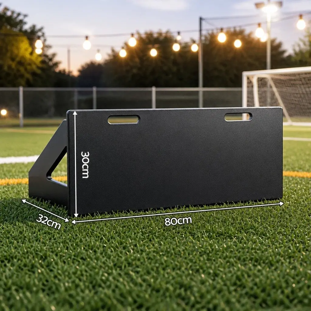 Soccer Rebounder Board Training Wall 80cm x 30cm Adjustable Black