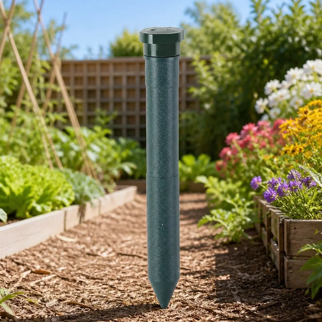 Ultrasonic Snake Repeller Pest Deterrent 10 Pack Outdoor Green
