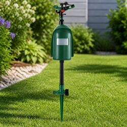 Reassuring Outdoor Sprinkler to Keep Pests Away