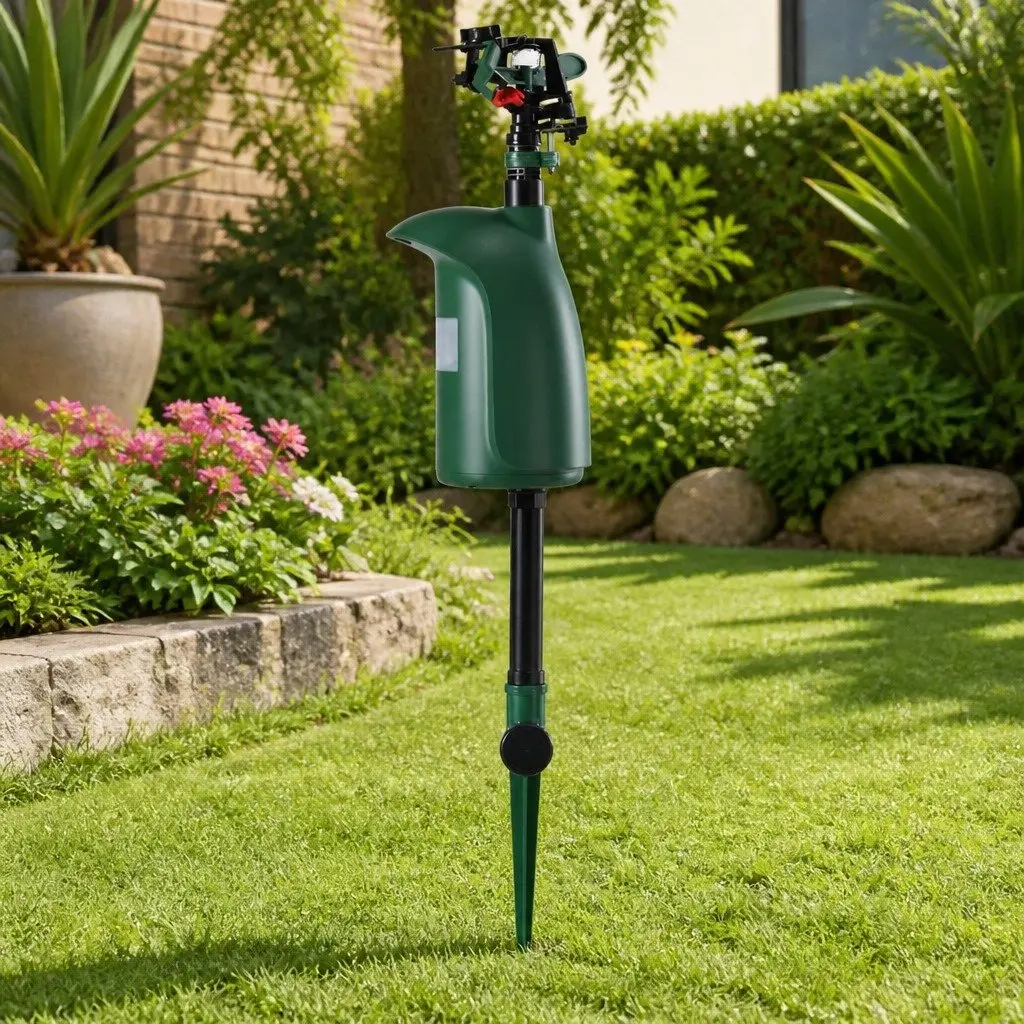 Outdoor Water Sprinkler Animal Deterrent Motion Sensor Green