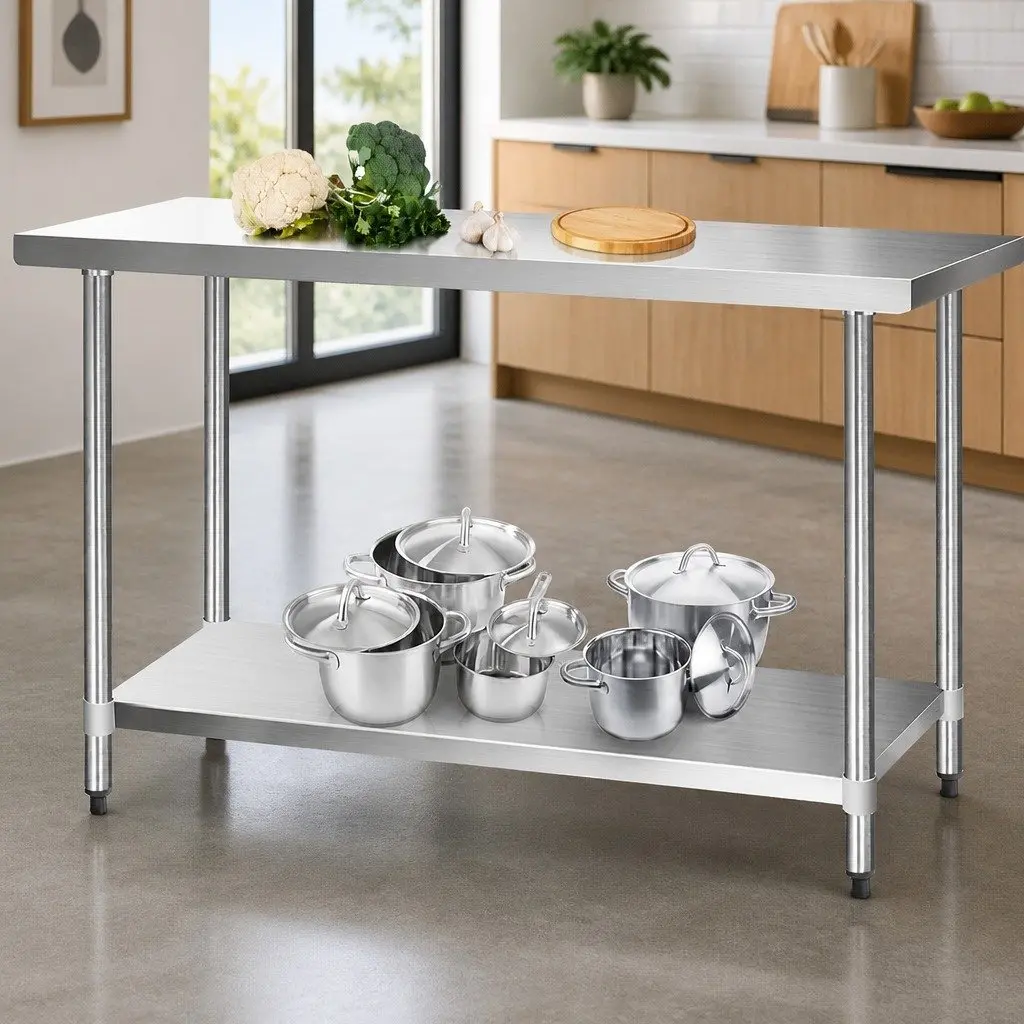 Stainless Steel Kitchen Table 1524x610mm