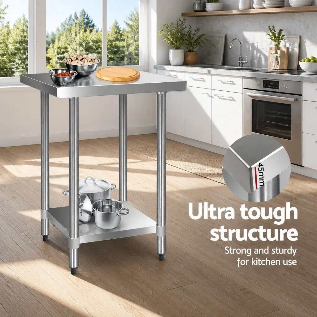 Stainless Steel Work Bench for Home and Cafes