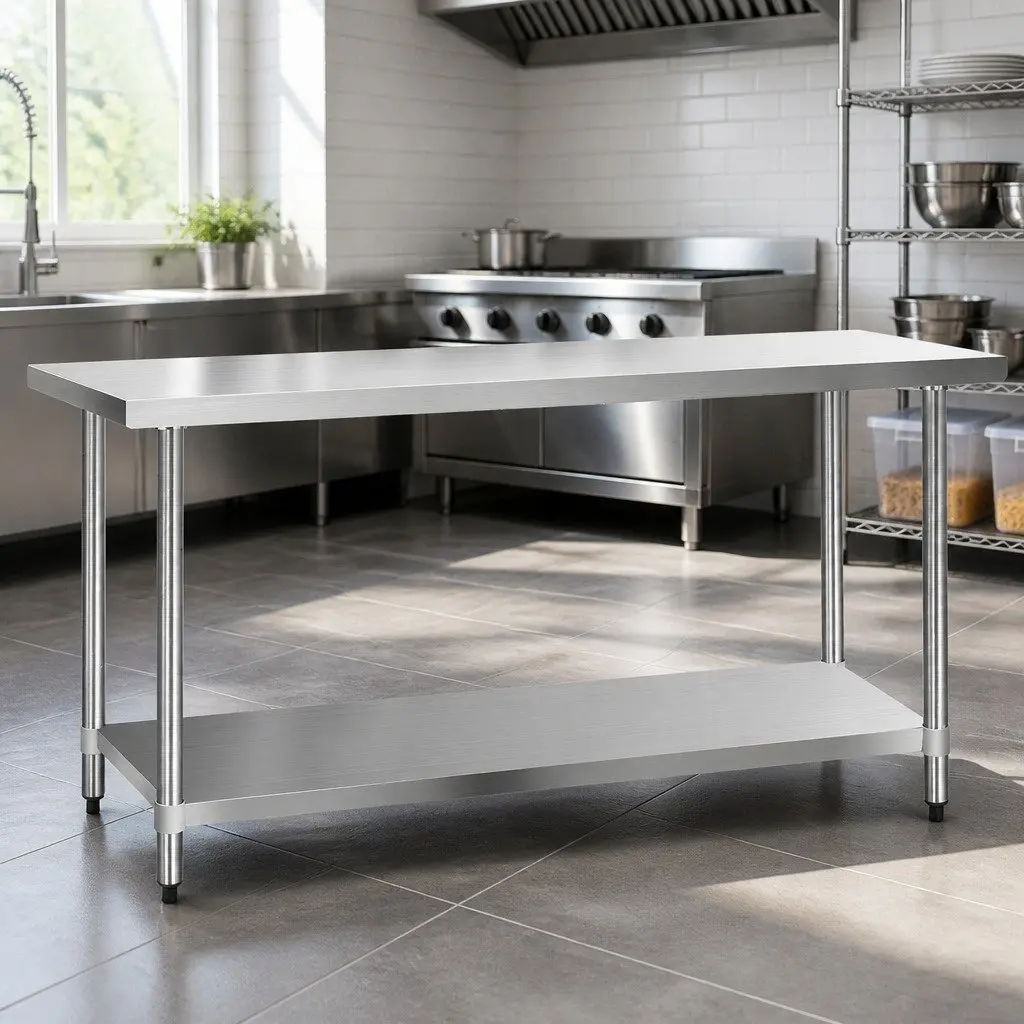 Stainless Steel Kitchen Work Bench for Food Prep