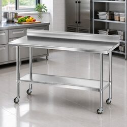 Reliable Stainless Steel Work Bench for Food Prep