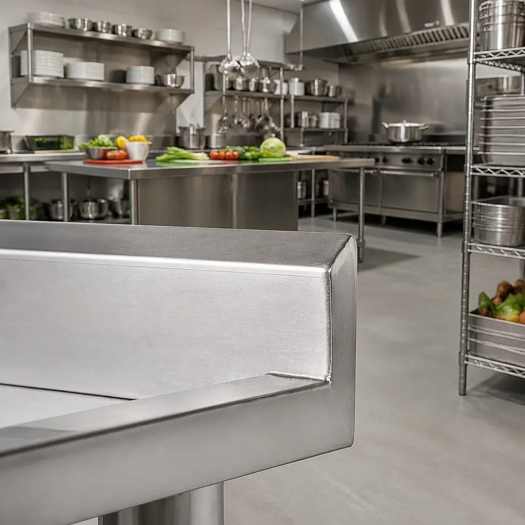 Stainless Steel Sink Bench for Food Prep