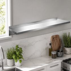 Reliable 1200mm Stainless Steel Kitchen Wall Shelf
