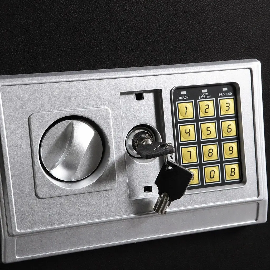 Digital Safe Electronic Security Box 50L Home Office Hotel Steel Black