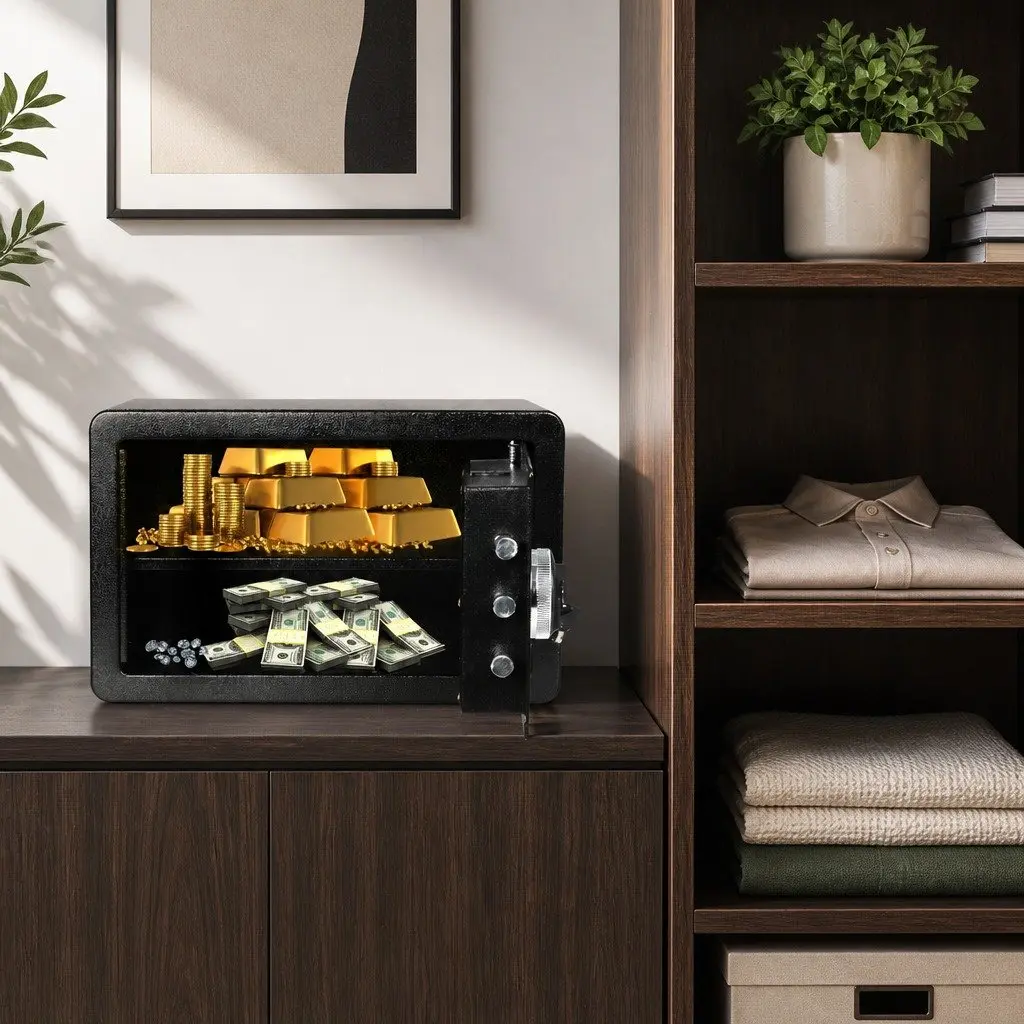 8.1L Digital Security Safe Box with Key Lock