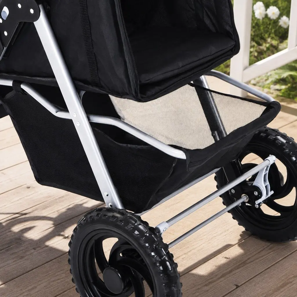 Pet Stroller with Secure Compartment