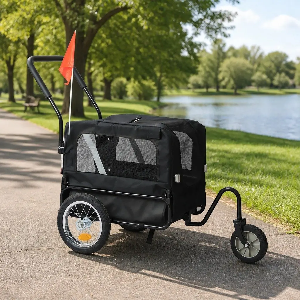 Pet Bike Trailer with Comfort and Protection