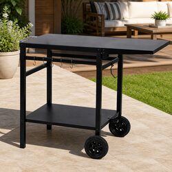 Reliable and Convenient Outdoor Kitchen Cart for Cooking
