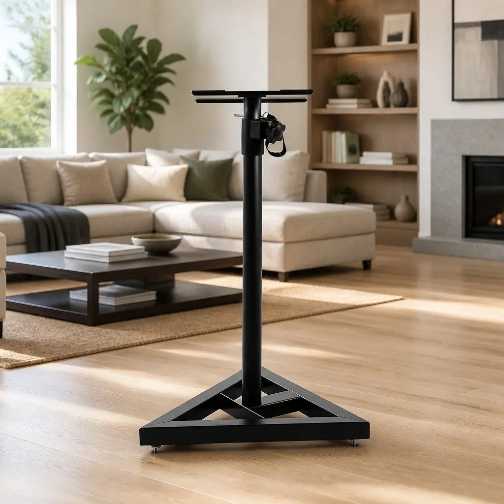 Speaker Stand Adjustable Height 67-120cm Black 2pcs