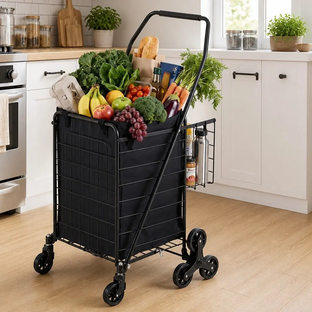 Utility Cart with Stair Climbing Functionality