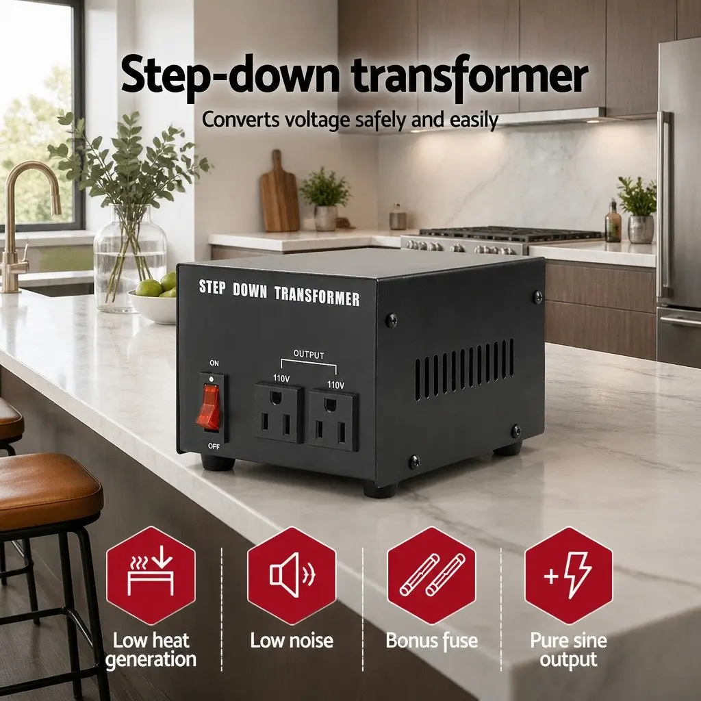 Step Down Transformer 500W 240V to 110V Voltage Converter Sine Wave Output