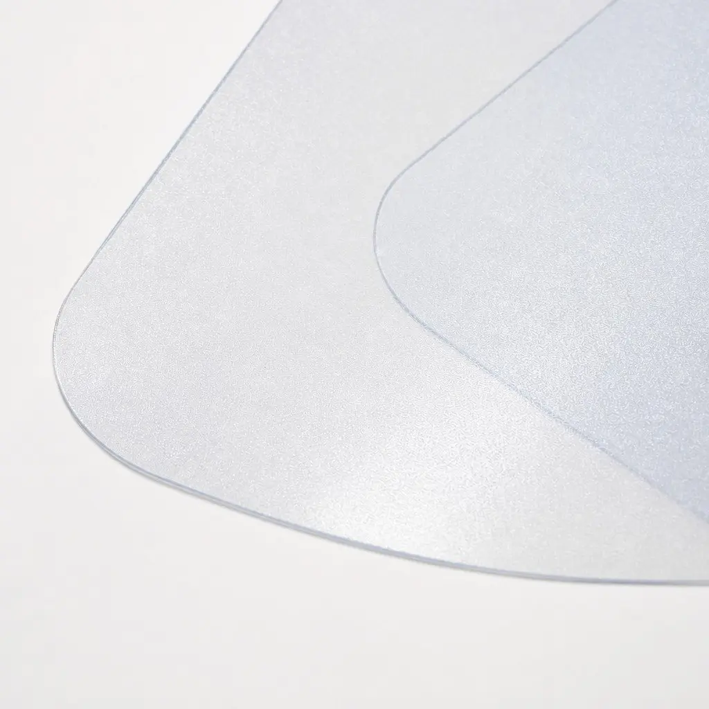 Chair Mat PVC Floor Protector 135cm x 114cm Black Clear