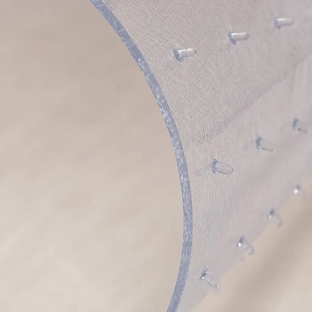 Chair Mat Carpet Floor Protection 135cm x 114cm Clear PVC Gripper Back