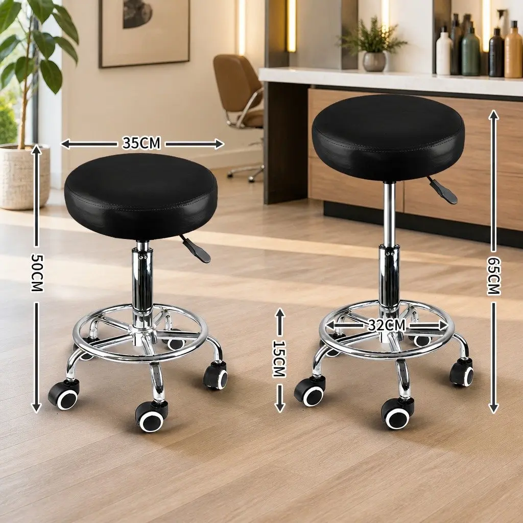 Bar Stools Swivel Height Adjustable PU Leather Chrome Teal White Red Beige Black Brown