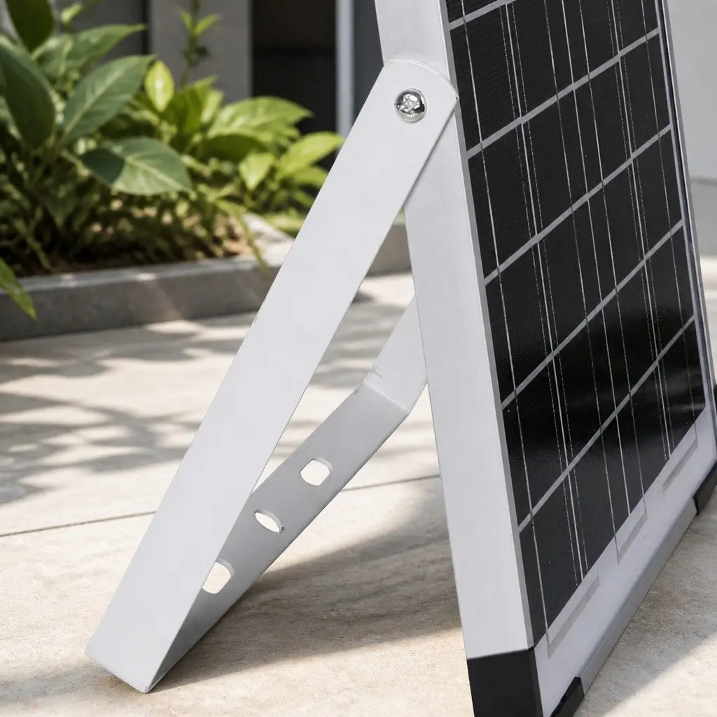 Monocrystalline Solar Panel Kit Portable USB Charger 10W 12V for Caravan Camping Silver Black