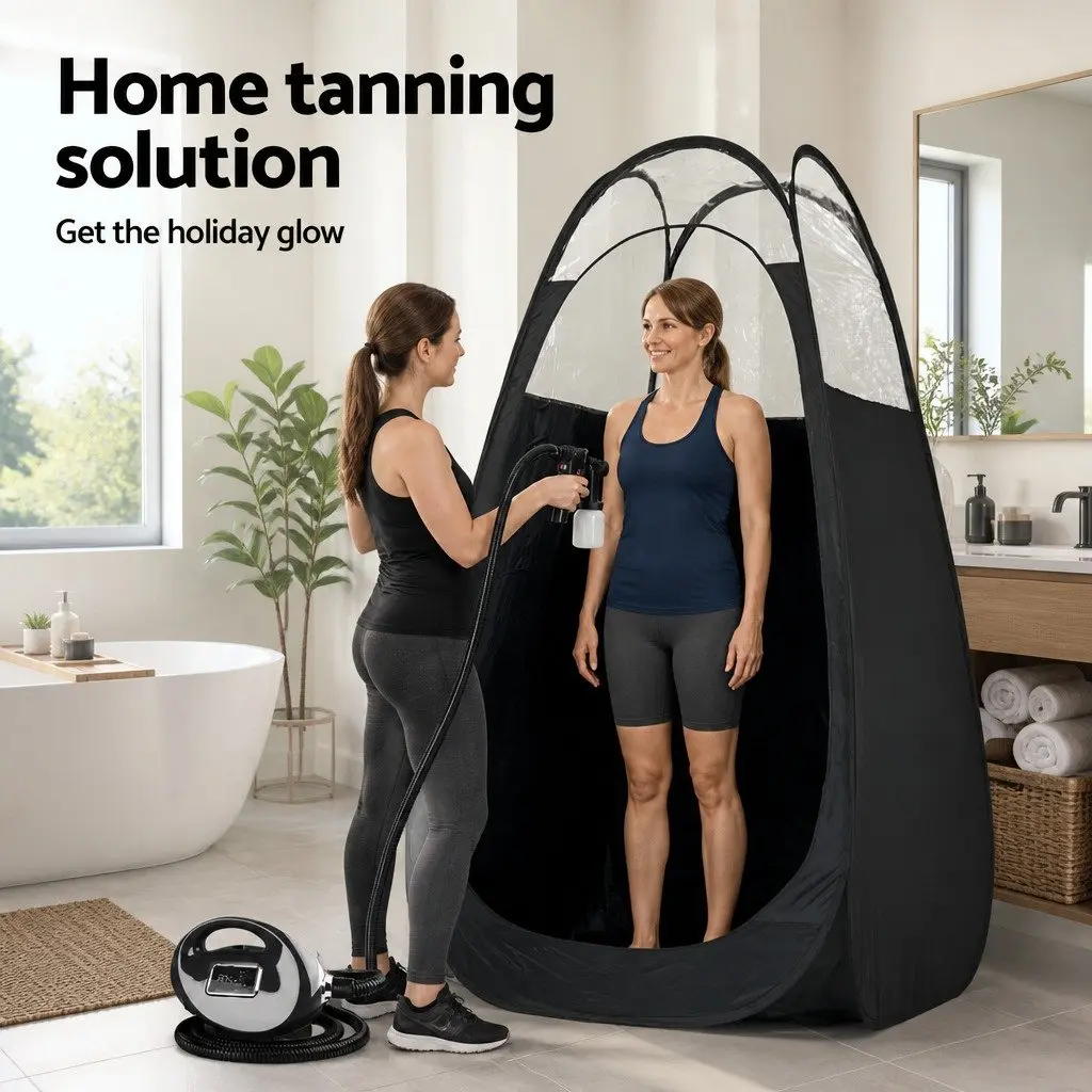 Spray Tan Machine HVLP Professional Home Tanning Equipment 700W Black