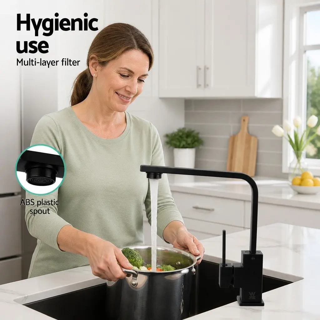 Kitchen Mixer Tap with Gooseneck Spout