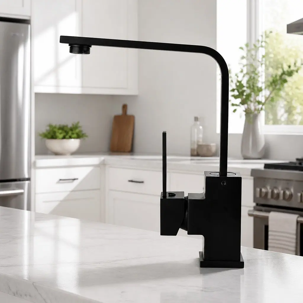 Kitchen Mixer Tap with Gooseneck Spout