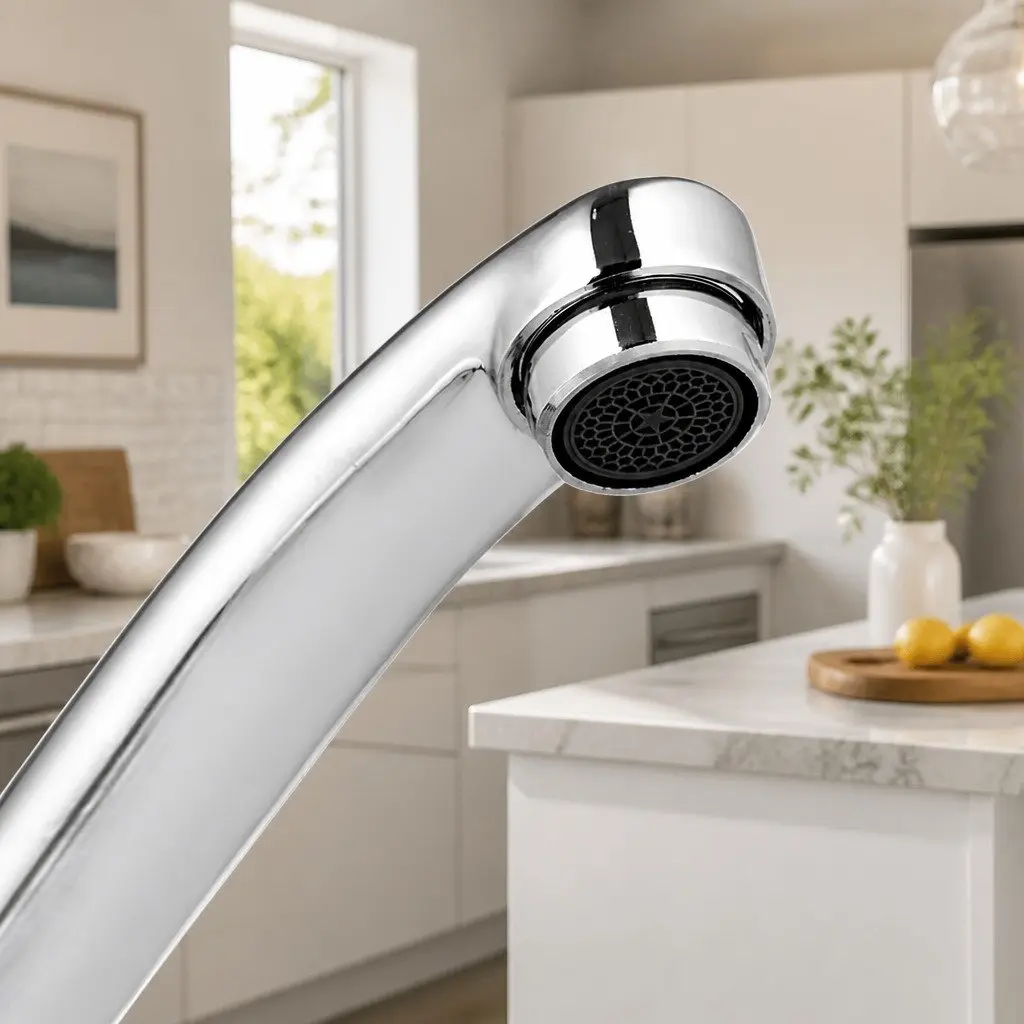 Kitchen Mixer Tap Long Spout Chrome Sink Faucet Basin Laundry Single Hole