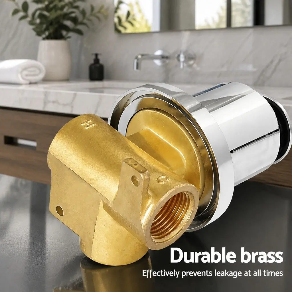 Wall-Mounted Basin Mixer Tap with Chrome Finish