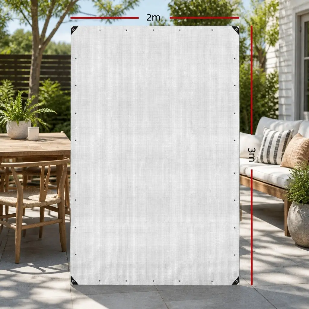 Poly Tarp Clear Waterproof 2x3m Heavy Duty Camping Caravan Cover UV Resistant