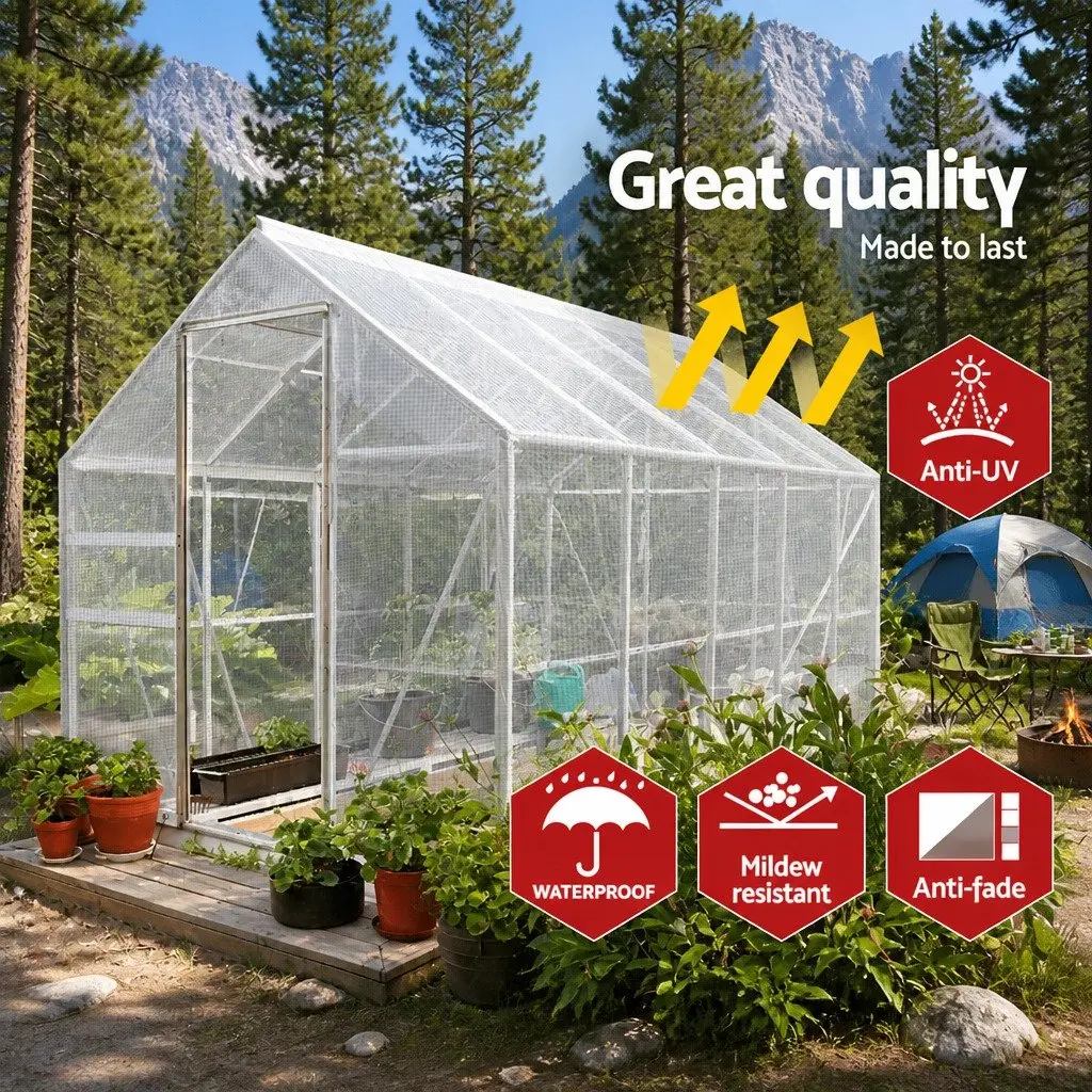 Poly Tarp Waterproof 3x4m Clear Heavy Duty Camping Caravan Cover Outdoor