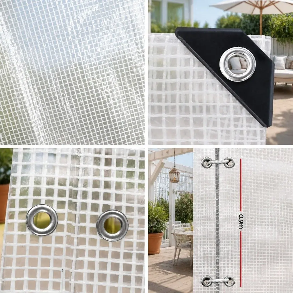 Heavy Duty Poly Tarp Waterproof 4x6m Camping Caravan Cover Outdoor
