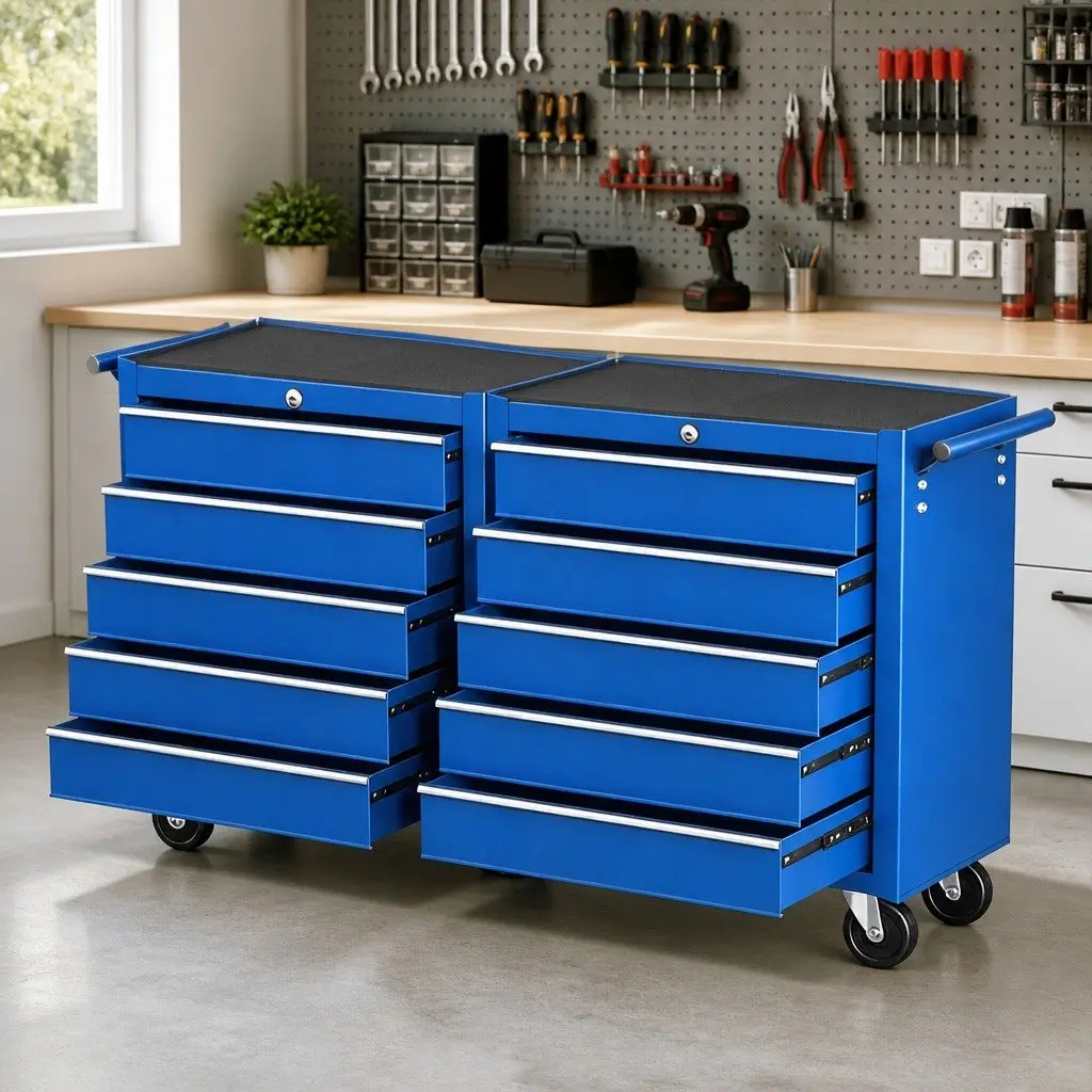 Tool Chest Trolley with 10 Drawers
