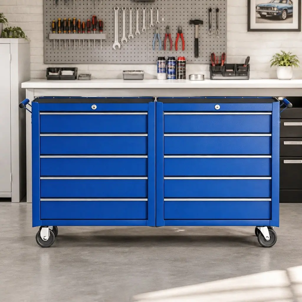 Tool Chest Trolley with 10 Drawers