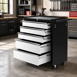 Reliable 5 Drawer Steel Tool Box for Storage Needs