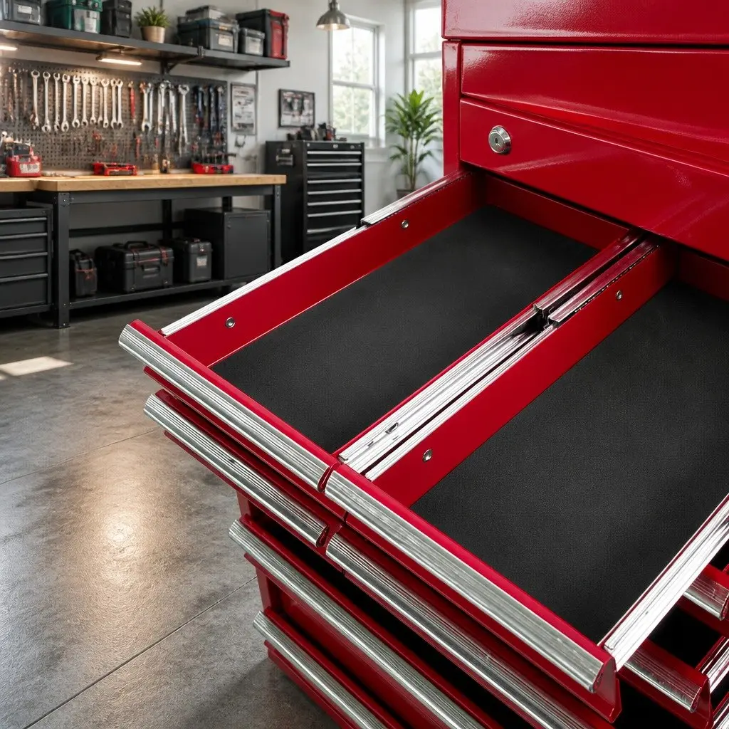 Tool Cabinet Storage Organizer 9 Drawer Steel Red 60cm W x 26cm D x 38cm H