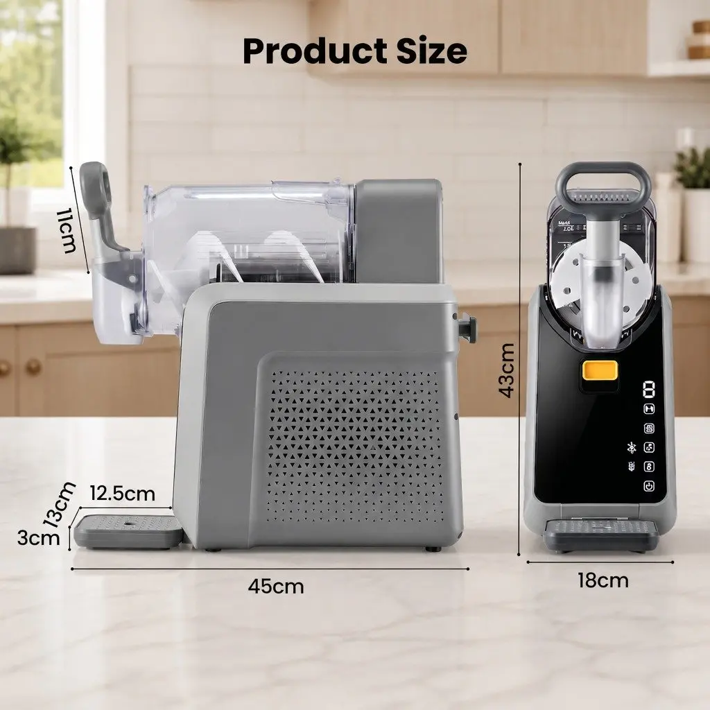 Slushie Machine 2L Frozen Drink Maker Ice Cream Maker Touchscreen Grey