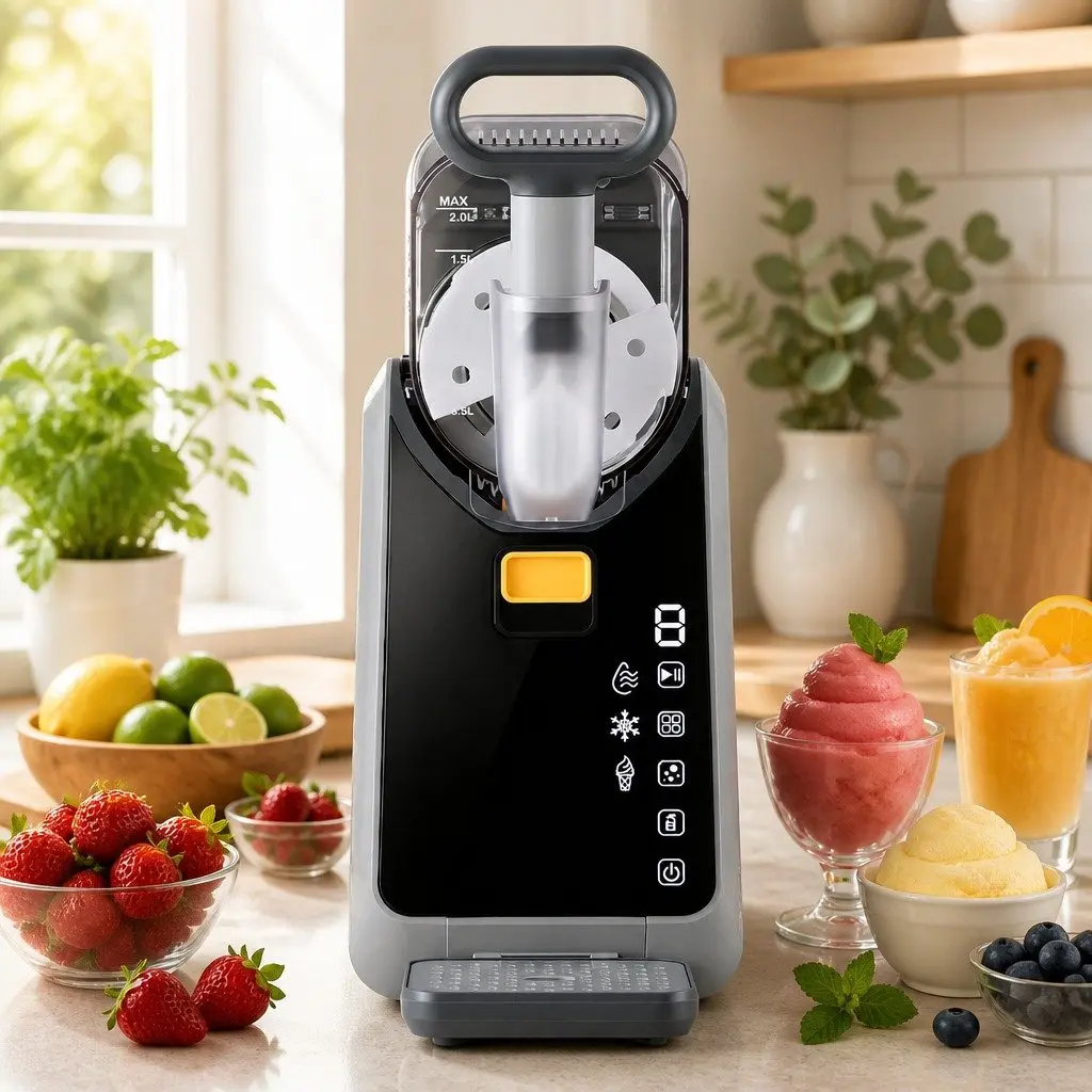 Slushie Machine 2L Frozen Drink Maker Ice Cream Maker Touchscreen Grey