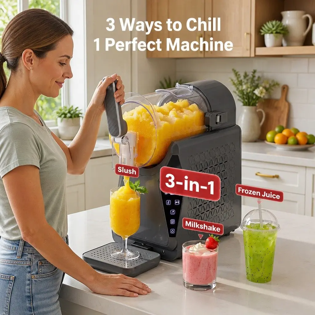 Slushie Machine Frozen Drink Maker 1.3L Grey