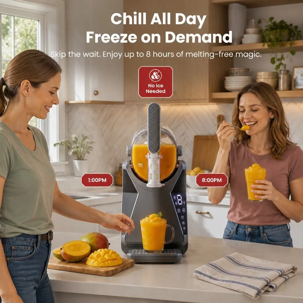Slushie Machine Frozen Drink Maker 1.3L Grey