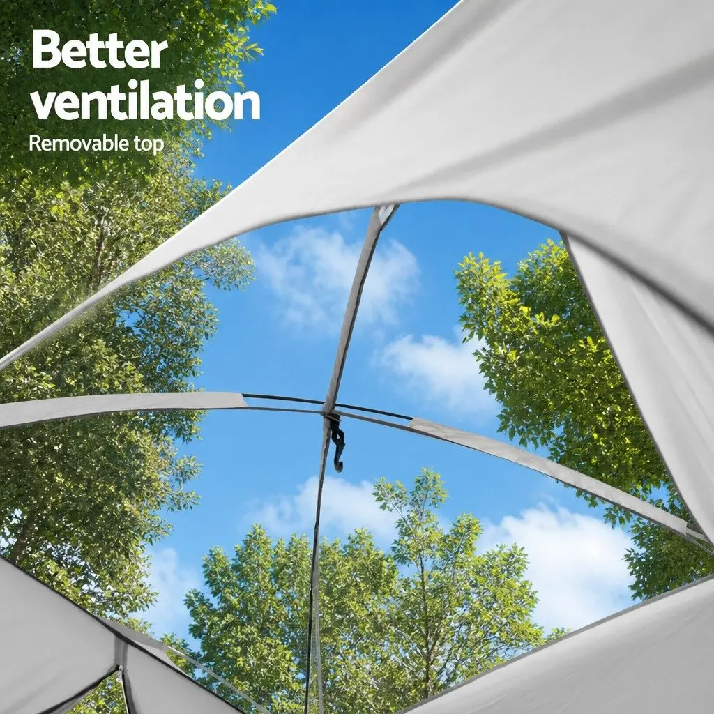 Portable Toilet Shower Tent Set 20L Outdoor Privacy Changing Room Green Grey